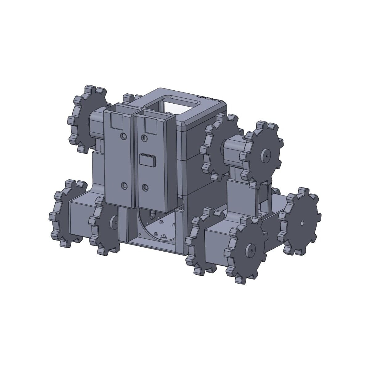 Rear three-quarter view of the chassis