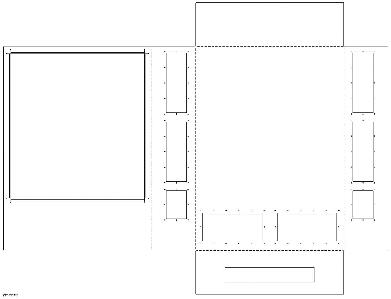 Sheet-metal flat pattern (DXF), ready for fabrication